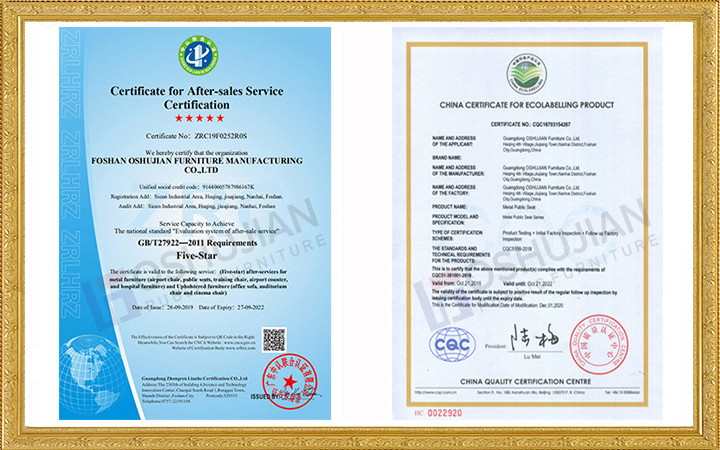 Certificado de Produto de Rotulagem Ambiental da China, Certificado de Serviço Pós-Venda